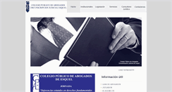 Desktop Screenshot of colegioabogesquel.com