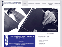 Tablet Screenshot of colegioabogesquel.com